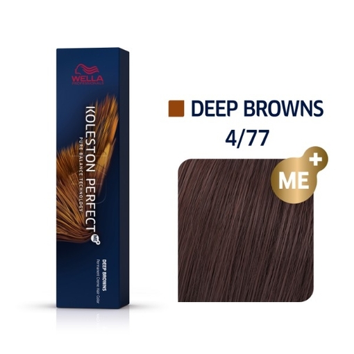 Product Wella Professionals Koleston Perfect Me+ Rich Naturals 60ml - Νο 4/77 Deep Browns / Καστανό Καφέ Έντονο base image
