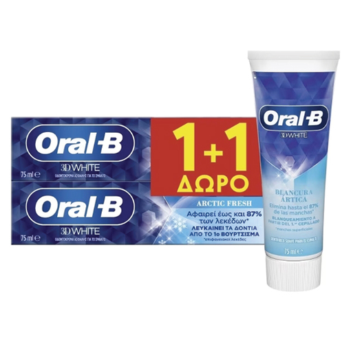 Product Oral-β 3d White Arctic Fresh 75ml 1+1 base image