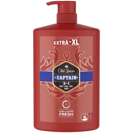 Product Old Spice Captain 3in1 Shower & Shampoo Gel 1l base image