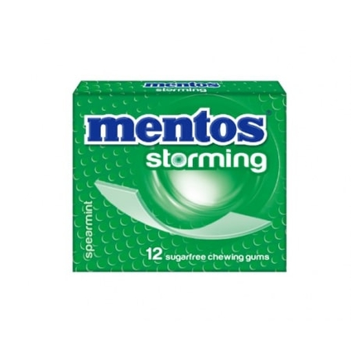 Product Mentos Τσίχλες Storming Δυόσμος 33g base image