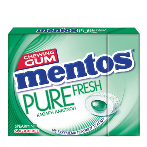 Product Mentos Τσίχλες Pure Fresh Spearmint 30g base image