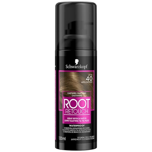 Product Schwarzkopf Root Retoucher Spray Κάλυψης Ρίζας 120ml | Απόχρωση Καστανό base image