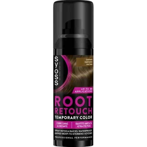 Product Syoss Root Retouch Color Σπρέι Προσωρινής Κάλυψης Ριζών 120ml - Καστανό base image
