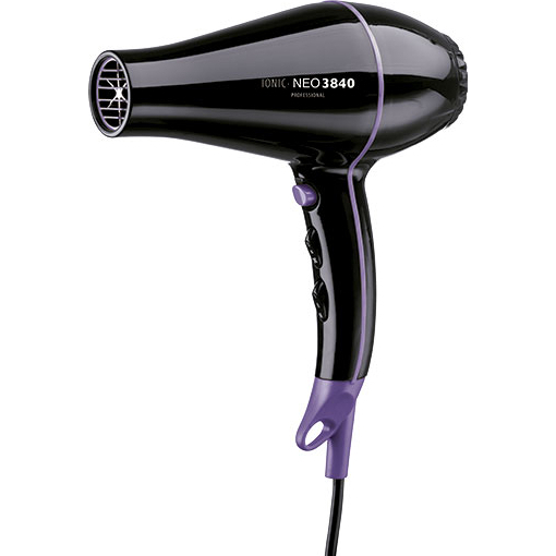Product Eurostil Neo 3840 Hair Dryer with AC Motor and Ion & Tourmaline Technology, 2200W base image