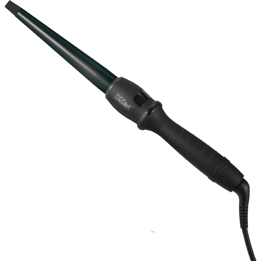 Product Eurostil Tenacilla Conica Curling Wand with Ceramic Tourmaline Coating, Ø 19–32 mm, 16 cm, up to 210°C base image