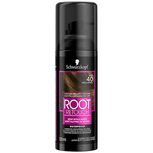 Product Schwarzkopf Root Retoucher Spray Κάλυψης Ρίζας 120ml - Καστανό Σκούρο  base image