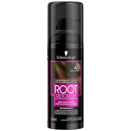 Product Schwarzkopf Root Retoucher Spray Κάλυψης Ρίζας 120ml - Καστανό Σκούρο base image