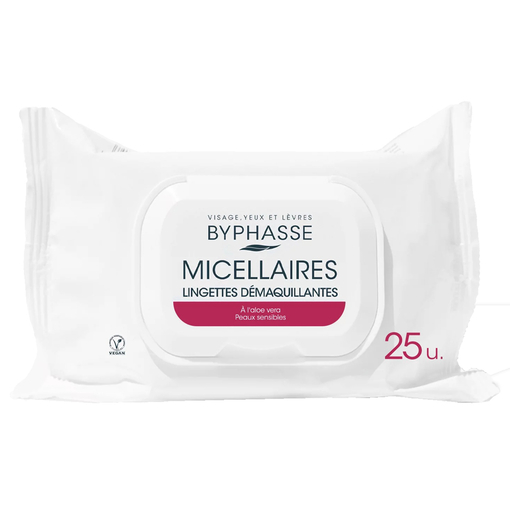 Product Byphasse Make-up Remover Wipes Micellar Solution Sensiti 25 base image