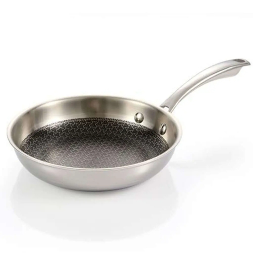 Product Tescoma Stainless Steel Pan Steelcraft 780550 F20cm Inox with Non-Stick Grid base image