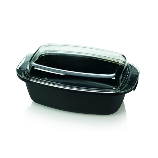 Product Tescoma Grandchef Roaster With Lid Γάστρα Πυρίμαχη Με Καπάκι 39X22Cm Μαύρη base image
