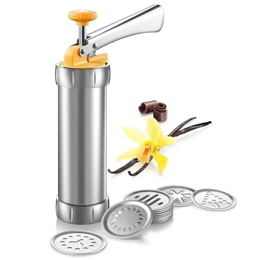 Product Tescoma Delicia Παρασκευαστής Μπισκότων 25 Τεμαχίων Silver-Orange base image