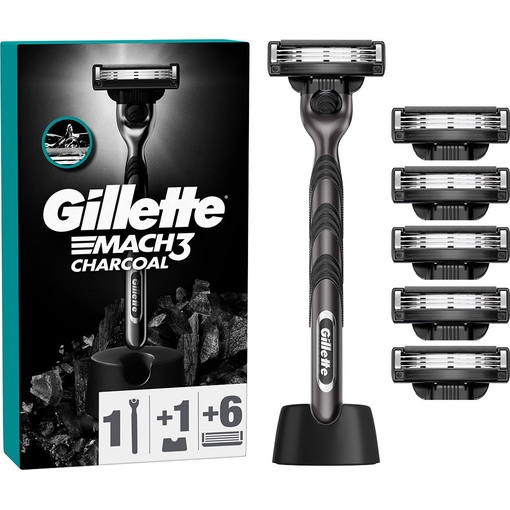 Product Gillette Mach3 Razor & Replacement Blades (6-pack) base image