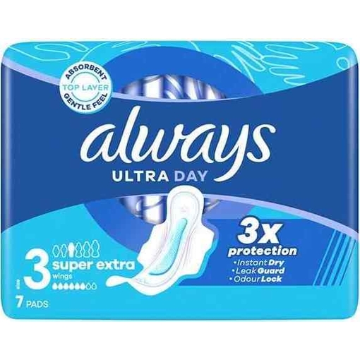 Product Always Σερβιέτες Ultra Day Super Extra Size 3 - 7τμχ base image