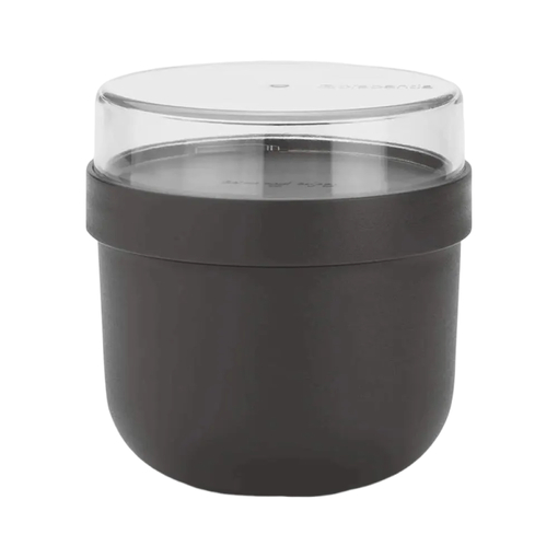 Product Brabantia Make & Take Στρογγυλό Δοχείο Φαγητού Με Χώρισμα 500ml Dark Grey base image