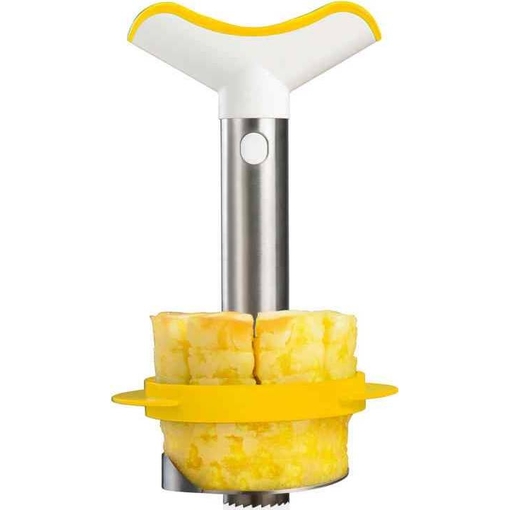 Product Vacu Vin Κόφτης & Διαχωριστής Ανανά Ανοξείδωτος Pineapple Slicer 24cm 1lt Κίτρινος base image