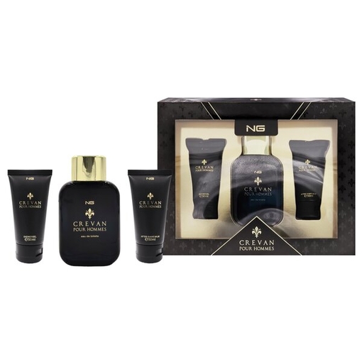 Product NG Men's Perfume Crevan For Men Gift Set: Eau de Toilette 100ml & Shower Gel 50ml & After Shave Balm 50ml base image