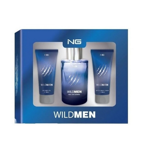 Product NG Wild Men Σετ Δώρου Ανδρικό: Eau De Toilette 80ml + Αφρόλουτρο 50ml + Aftershave Balm 50ml base image
