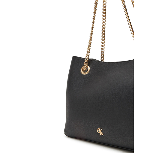 Product Calvin Klein Γυναικεία Τσάντα Minimal Monogram Shoulder Bag Wide Μαύρη base image