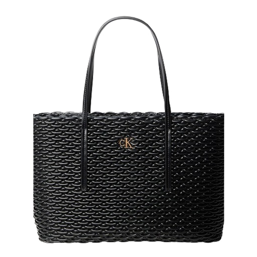 Product Calvin Klein Pleated Tote Women's Shoulder Bag Black base image