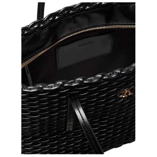 Product Calvin Klein Pleated Tote Women's Shoulder Bag Black base image