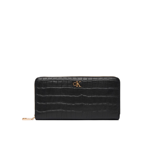 Product Calvin Klein Women's Large Wallet CK Croc Long Zip Around Black base image