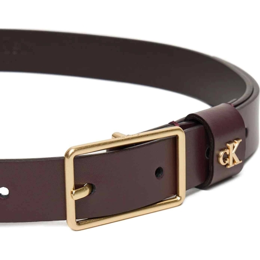 Product Calvin Klein Women's Small Belt Square Buckle CK Loop 25Mm Burgundy base image