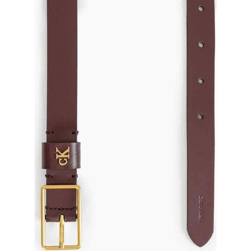 Product Calvin Klein Women's Small Belt Square Buckle CK Loop 25Mm Burgundy base image