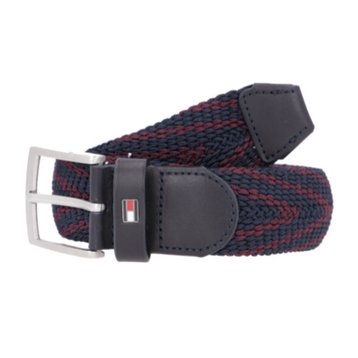 Product Tommy Hilfiger Ανδρική Μεσαίου Φάρδους Υφασμάτινη Ζώνη Πλεκτή Adan Stripe 3.5cm Πολύχρωμη 105cm base image