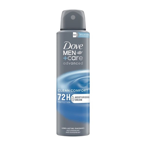 Product Dove deo Spray 150ml Men & Care Advanced Clean Comfort base image