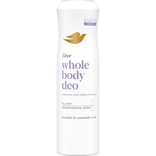 Product Dove Whole Body Deo Sensitive Spray Lavender & Camomile Scent Αποσμητικό Σώματος 150ml base image