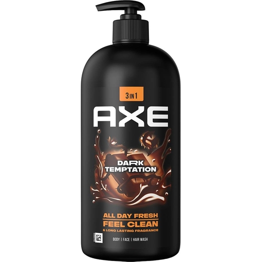 Product Axe Dark Temptation 3-in-1 Body Wash 900ml base image