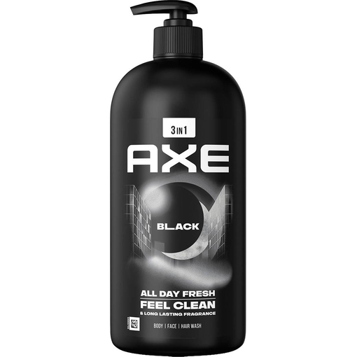 Product Axe Black 3-in-1 Body Wash 900ml base image