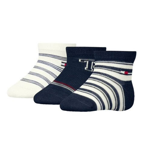 Product Tommy Hilfiger Βρεφικές Κάλτσες TH Σετ 3τμχ - Μπλε/Άσπρο base image