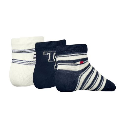 Product Tommy Hilfiger Βρεφικές Κάλτσες TH Σετ 3τμχ - Μπλε/Άσπρο base image