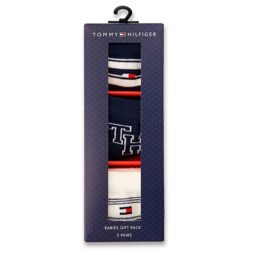 Product Tommy Hilfiger Βρεφικές Κάλτσες TH Σετ 3τμχ - Μπλε/Άσπρο base image