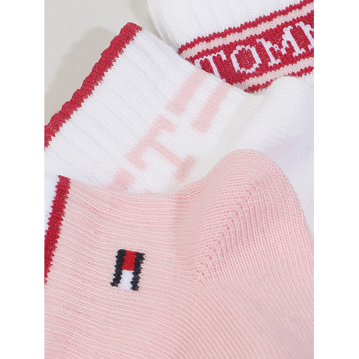 Product Tommy Hilfiger Βρεφικές Κάλτσες TH Σετ 3τμχ - Άσπρο/Ροζ base image