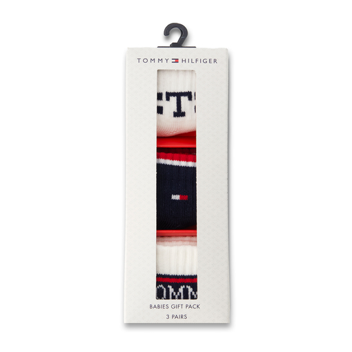 Product Tommy Hilfiger Βρεφικές Κάλτσες TH Σετ 3τμχ - Άσπρο/Μπλε base image