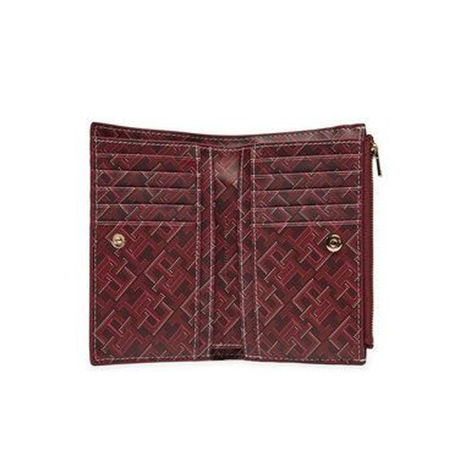 Product Tommy Hilfiger Women's Dipstick Wallet TH Monoplay Slim Wallet Red base image