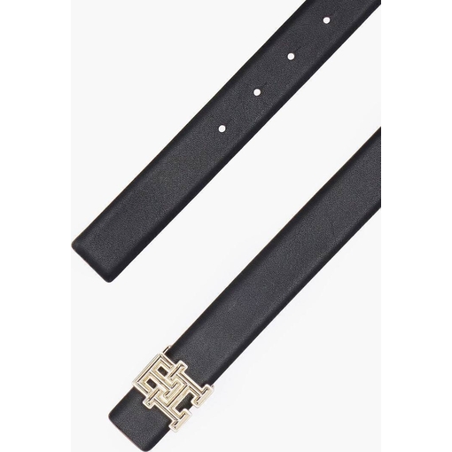 Product Tommy Hilfiger Γυναικεία Μικρή Δερμάτινη Ζώνη Διπλής Όψεως TH Rev Monogram 3.0 Ταμπά/Μαύρη 85cm base image