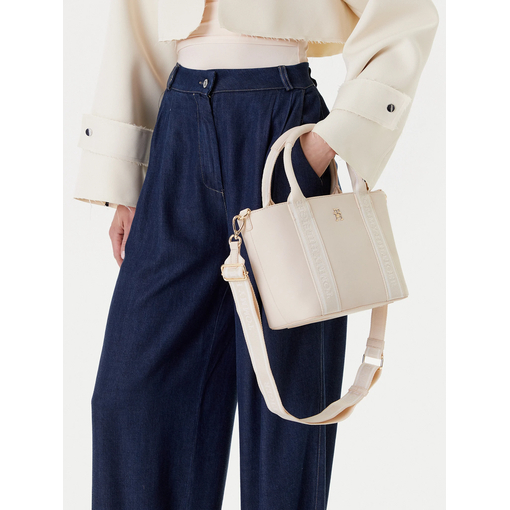 Product Tommy Hilfiger Women's Logotape Mini Tote Bag Ecru base image