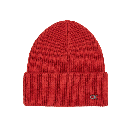 Product Calvin Klein Men's Metal Chunky Rib Beanie Red base image