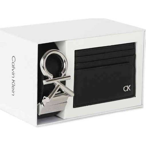 Product Calvin Klein Men's Medium Belt & Business Card Holder Set Black base image