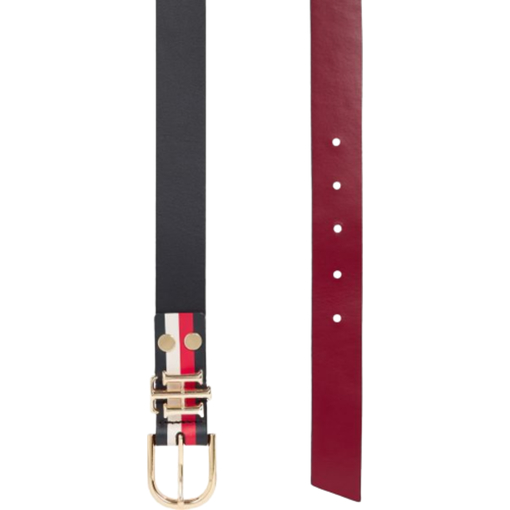 Product Tommy Hilfiger Γυναικεία Μικρή Δερμάτινη Ζώνη Διπλής Όψεως Layton Travel Rev 3.5 Μαύρη 95cm base image