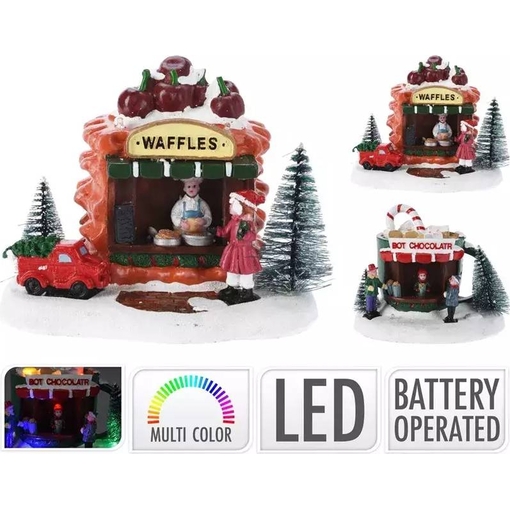 Product Christmas Town Decoration Elect Decor Φωτιζόμενο Στολίδι 17 Χ 13cm base image
