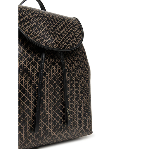 Product Calvin Klein Emblem Aop Flap Backpack Μαύρο Γυναικείο Σακίδιο Πλάτης base image