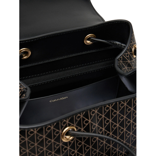 Product Calvin Klein Emblem Aop Flap Backpack Μαύρο Γυναικείο Σακίδιο Πλάτης base image