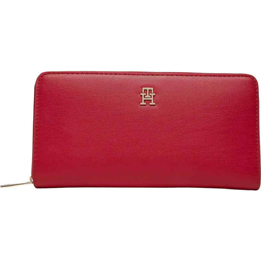 Product Tommy Hilfiger Women's Large Wallet TH Icon Large Zip-Around Red base image