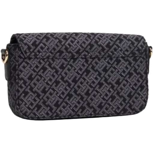 Product Tommy Hilfiger Γυναικεία Μικρή Τσάντα Crossbody TH Icon Conversational Crossover Μαύρη base image