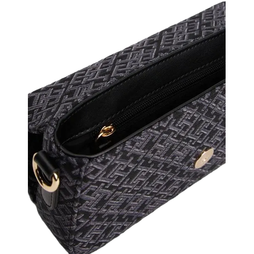 Product Tommy Hilfiger Γυναικεία Μικρή Τσάντα Crossbody TH Icon Conversational Crossover Μαύρη base image