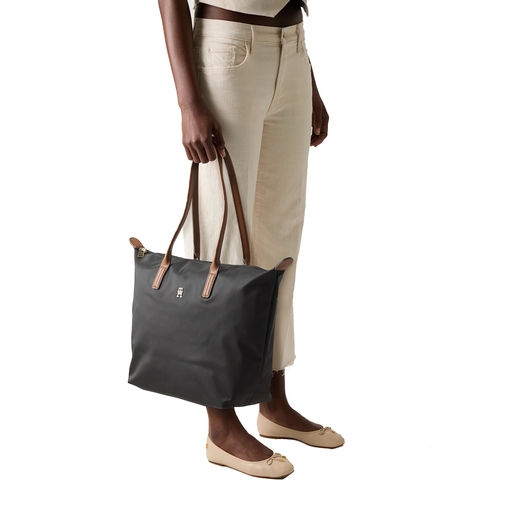 Product Tommy Hilfiger Popette Tote Γυναικεία Τσάντα Ώμου Μαύρη base image
